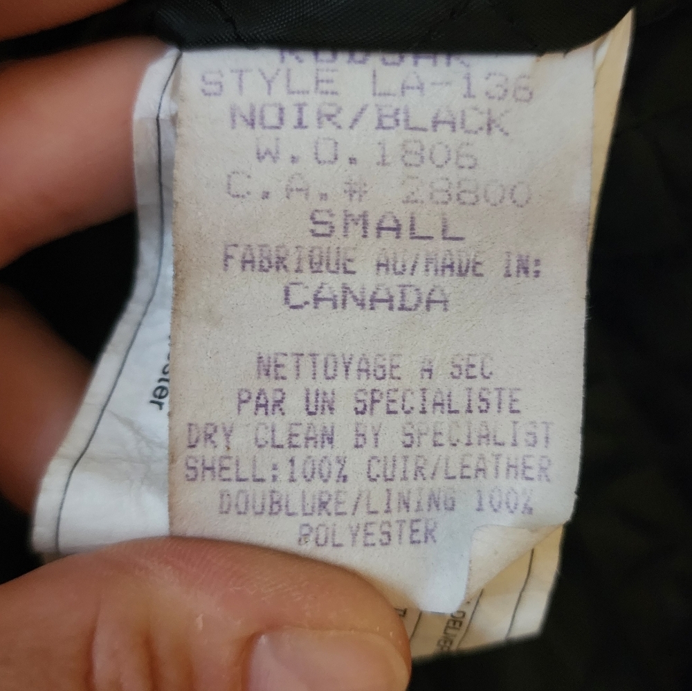Rudsak Women's Black Insulated Leather Jacket Made In Canada Small - Picture 16 of 16
